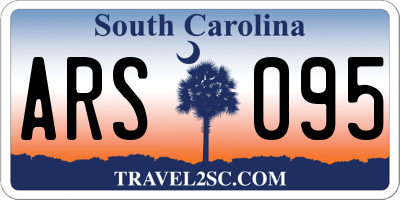 SC license plate ARS095