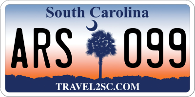 SC license plate ARS099