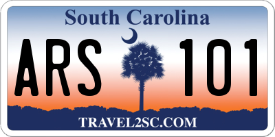SC license plate ARS101