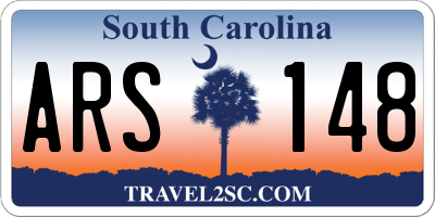 SC license plate ARS148
