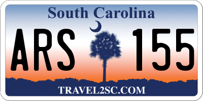 SC license plate ARS155