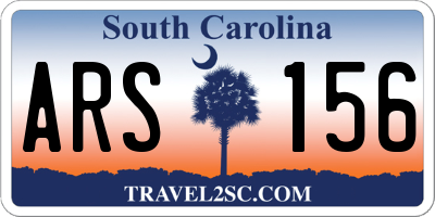 SC license plate ARS156