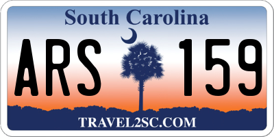 SC license plate ARS159