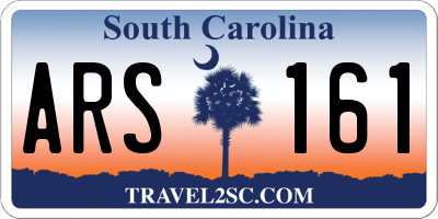 SC license plate ARS161