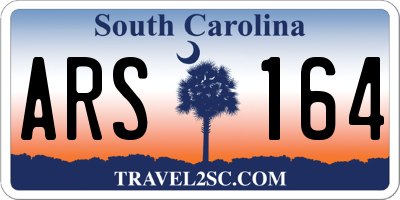 SC license plate ARS164