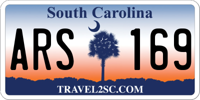 SC license plate ARS169