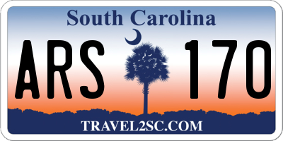 SC license plate ARS170
