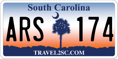 SC license plate ARS174