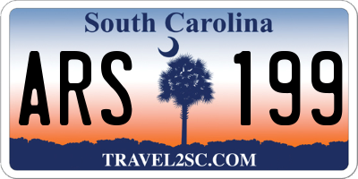 SC license plate ARS199