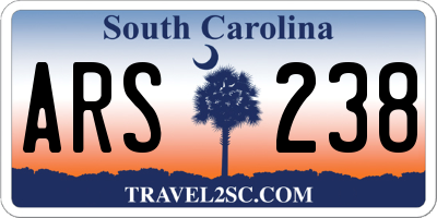 SC license plate ARS238