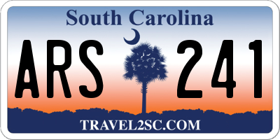 SC license plate ARS241