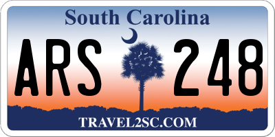 SC license plate ARS248