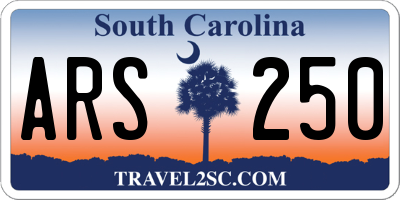 SC license plate ARS250