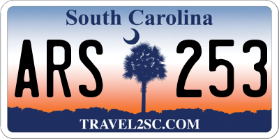 SC license plate ARS253