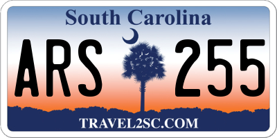 SC license plate ARS255