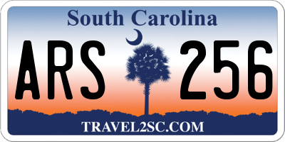 SC license plate ARS256