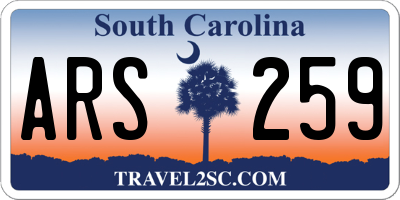 SC license plate ARS259