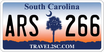 SC license plate ARS266