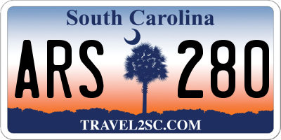 SC license plate ARS280