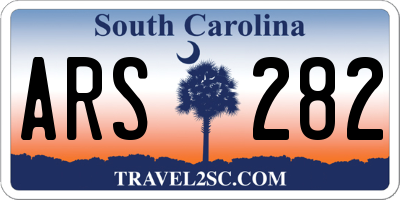 SC license plate ARS282