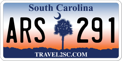 SC license plate ARS291