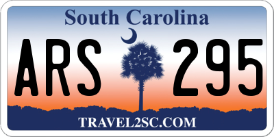 SC license plate ARS295