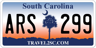 SC license plate ARS299
