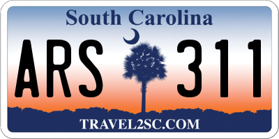 SC license plate ARS311