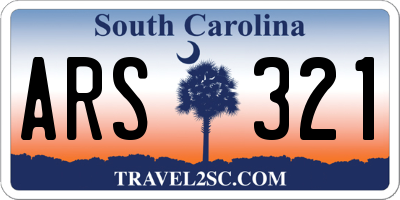 SC license plate ARS321