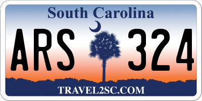 SC license plate ARS324