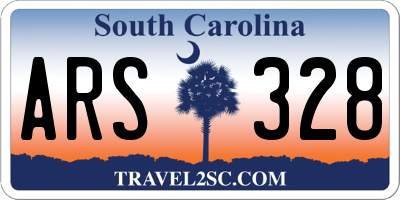 SC license plate ARS328