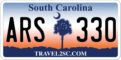 SC license plate ARS330