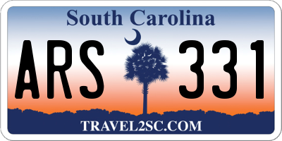 SC license plate ARS331