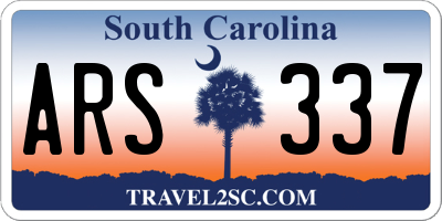 SC license plate ARS337