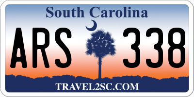 SC license plate ARS338