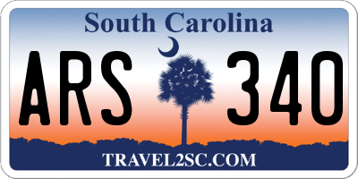 SC license plate ARS340