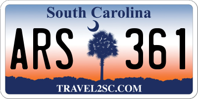 SC license plate ARS361