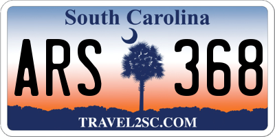 SC license plate ARS368