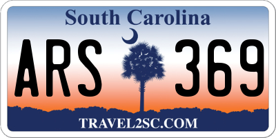 SC license plate ARS369