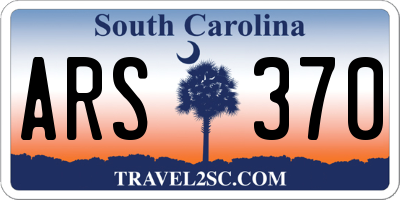 SC license plate ARS370