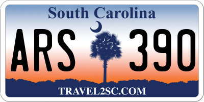 SC license plate ARS390