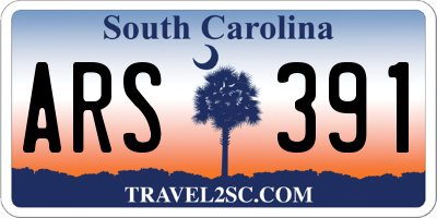 SC license plate ARS391