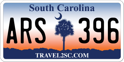 SC license plate ARS396