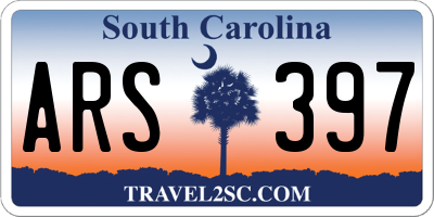 SC license plate ARS397
