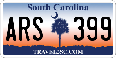 SC license plate ARS399