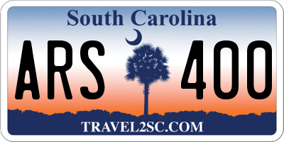 SC license plate ARS400
