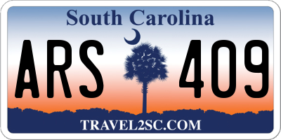 SC license plate ARS409
