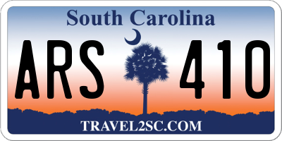 SC license plate ARS410