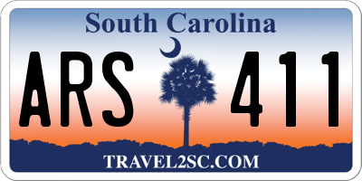 SC license plate ARS411