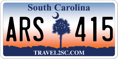 SC license plate ARS415